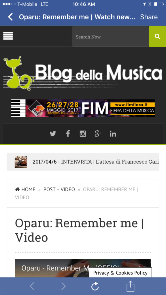Oparu Della music blog